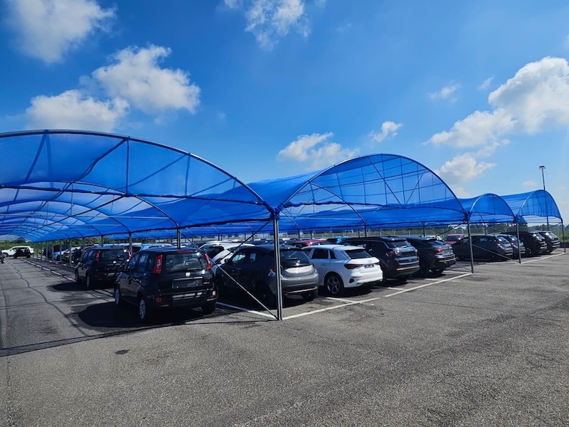 Teli e reti per parcheggi